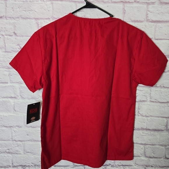 Dickies Everyday Scrub Signature  ⁷V-Neck 2 Pocket Scrub Top NWT X- Small - Picture 3 of 9